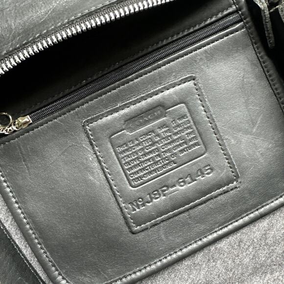 Vintage Coach 6145 Shoulder Bag Handbag Leather Black - Picture 13 of 13